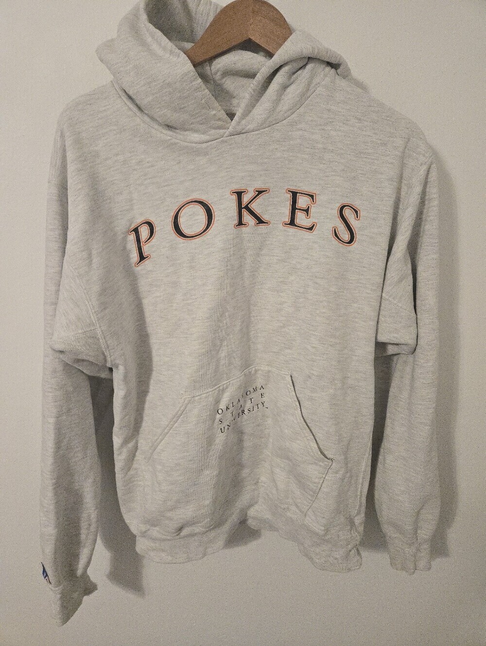 Vintage Oklahoma State University Pokes Hoodie Russell Mens Medium Oversized - Picture 1 of 8